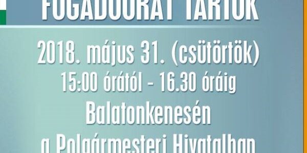 kontrát fogadóóra május