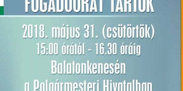 kontrát fogadóóra május