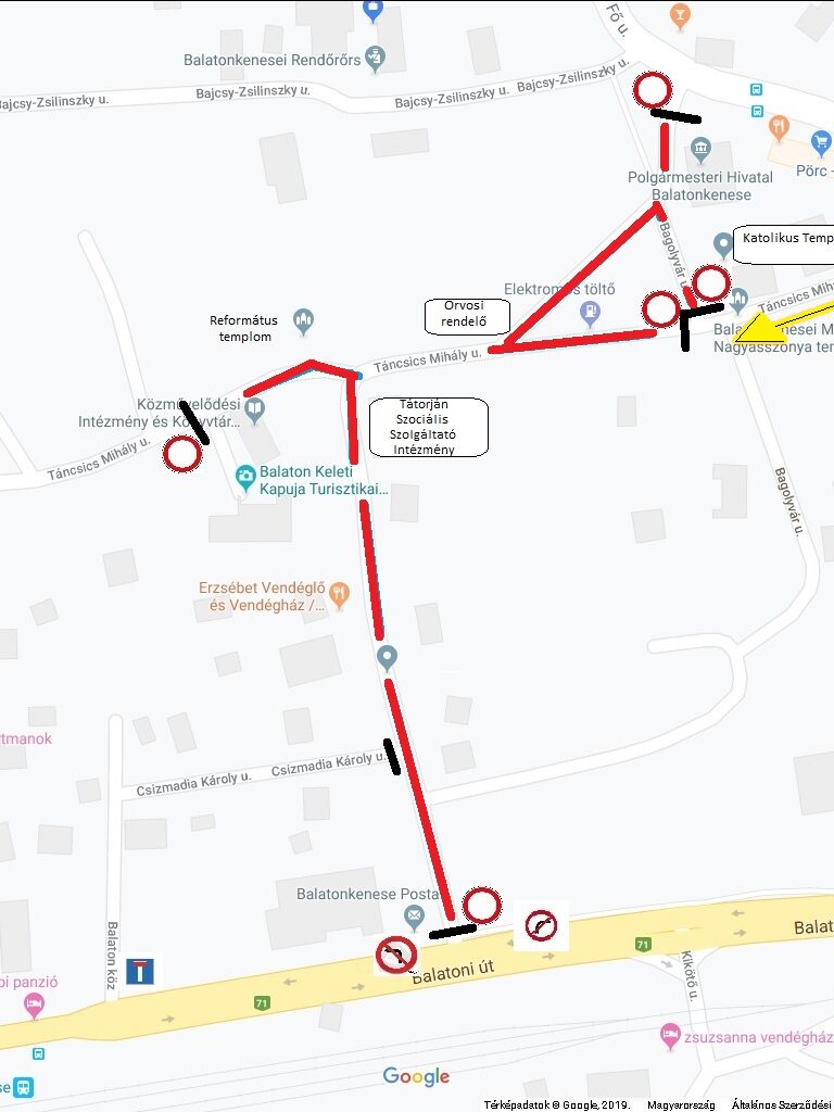 BalatON fesztivál terelési terv