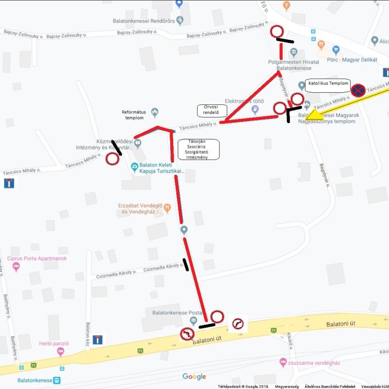 BalatON fesztivál terelési terv