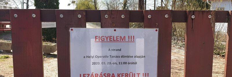 Zárva van a szabadstrand