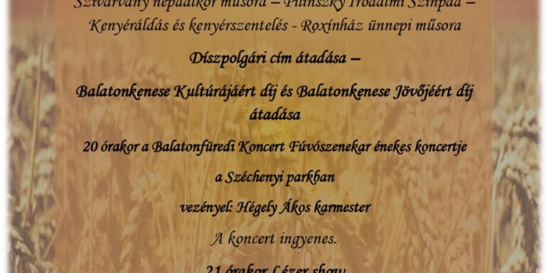 Augusztus 20. plakát egész nap