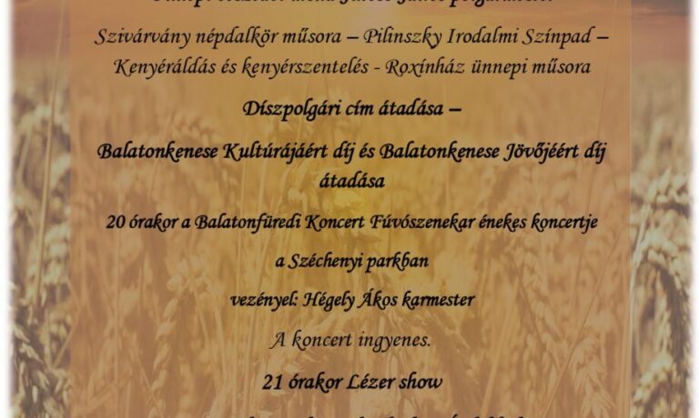 Augusztus 20. plakát egész nap