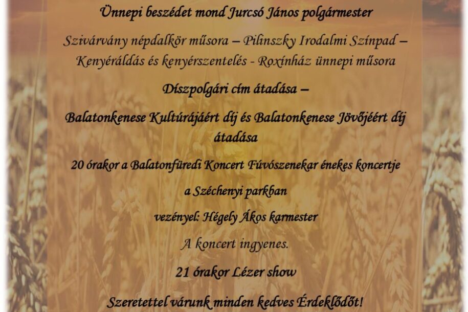 Augusztus 20. plakát egész nap