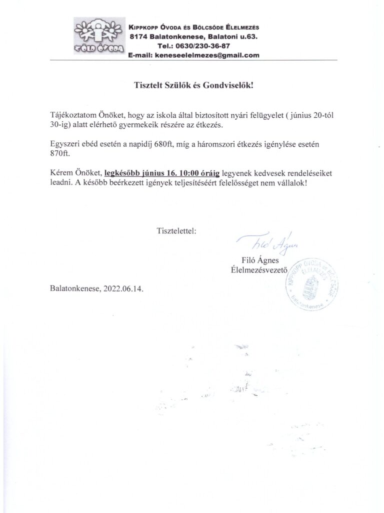 Aláírt szülői tájékoztatás – 06.14