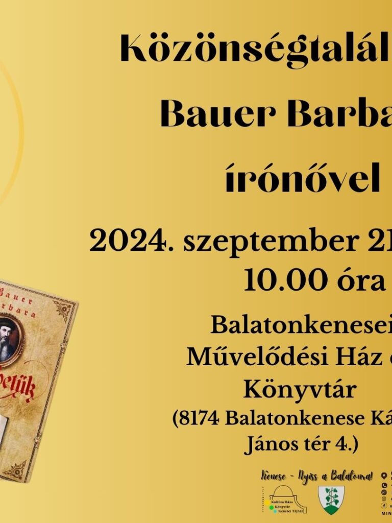 Bauer Barbara közönségtalálkozó