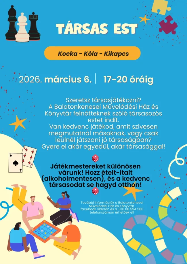 03.06 társas est