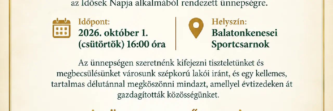 idősek napjára